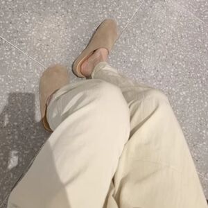 Ladies shoes deer leather shoes